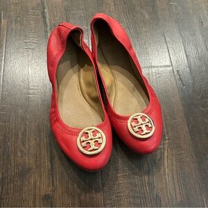 Tory Burch red flats size 8